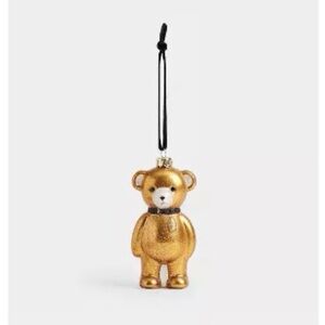 Coach Gold Bear Ornament